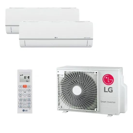 Мультисплит система на 2 комнаты LG PM09SP.NSJ + PM12SP.NSJR0 / MU2R17.UL0