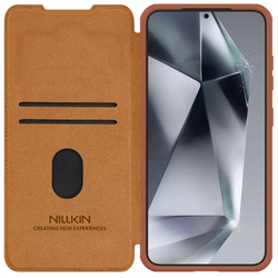 Кожаный чехол-книжка Nillkin Leather Qin Pro для Samsung Galaxy S25+