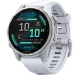 Смарт-часы Garmin Fenix 8 Amoled 43мм Silver c белым силиконовым ремешком, 010-02903-00
