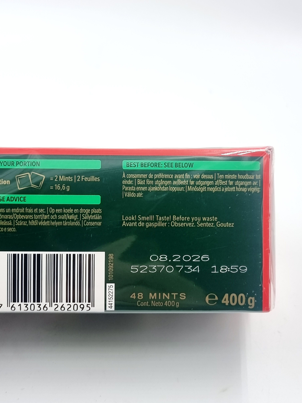 Шоколад порционный с начинкой AFTER EIGHT клубника и мята 400 г
