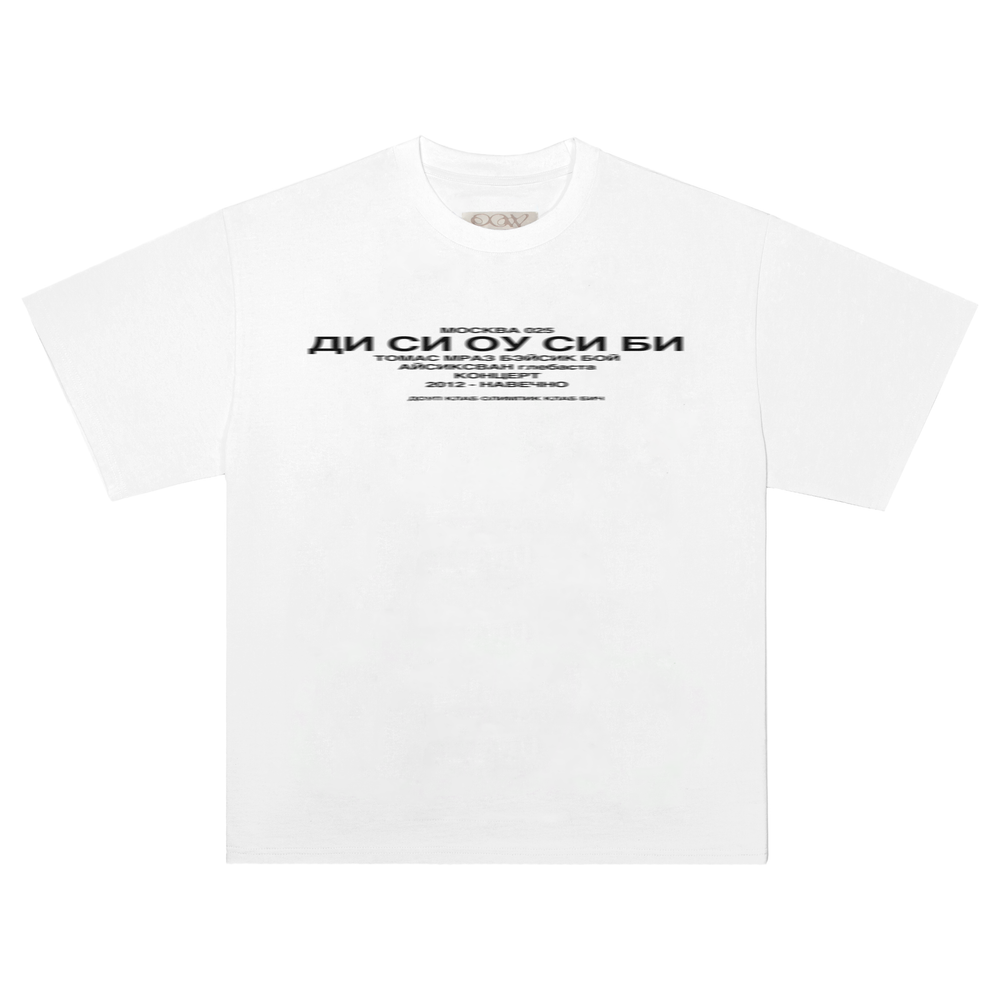 blook Tシャツ　Sサイズ DCOCB BLUR WHITE T-SHIRT – купить за 4 500 ₽ | DOPECLVBWORLD