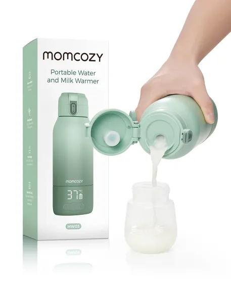 Портативный подогреватель для молока и воды Momcozy Green