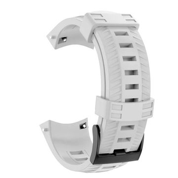 Ремешок силиконовый для Suunto 9 / 9 Baro быстросъемный 24 мм (Белый)