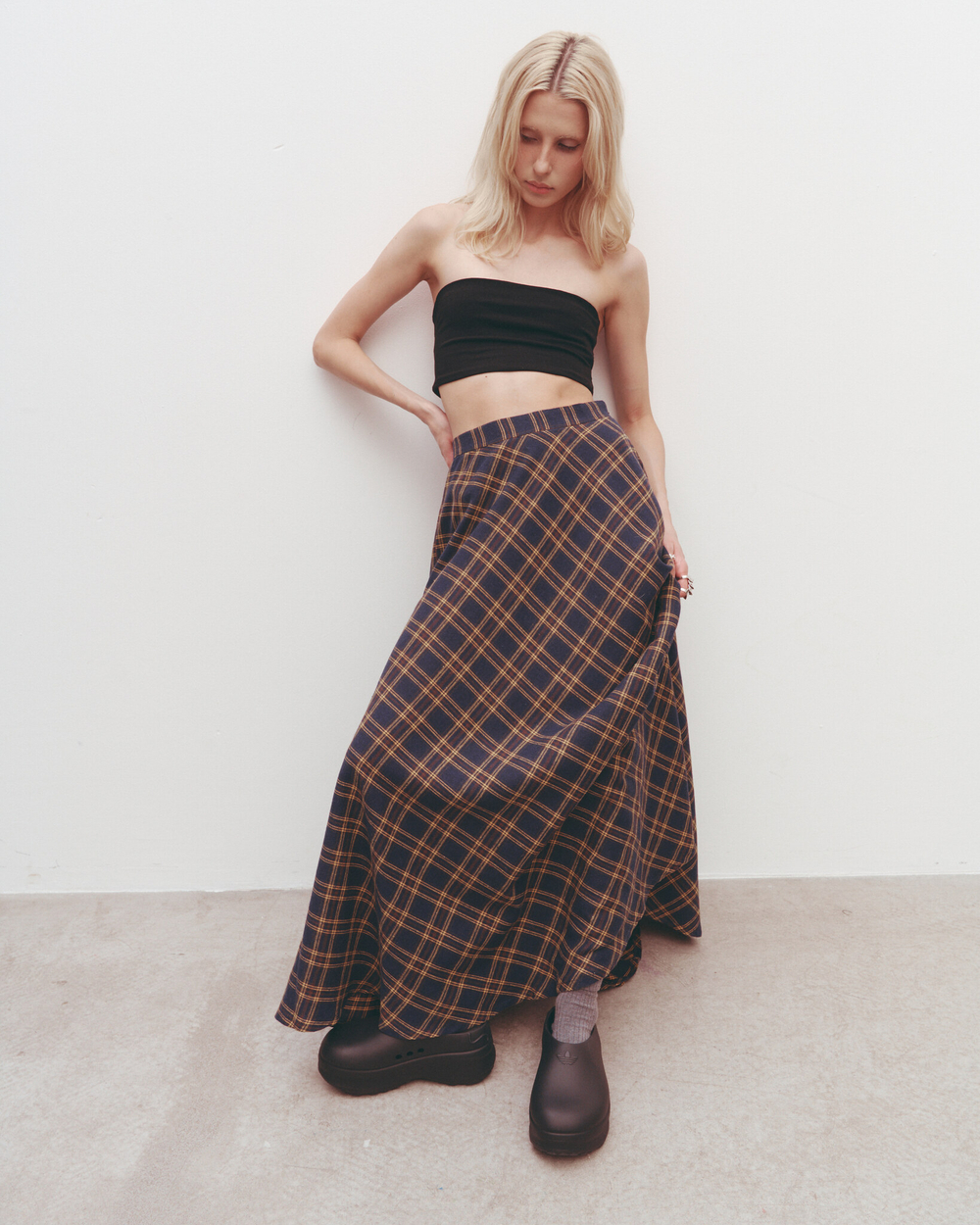 Bandeau Crop Top Black