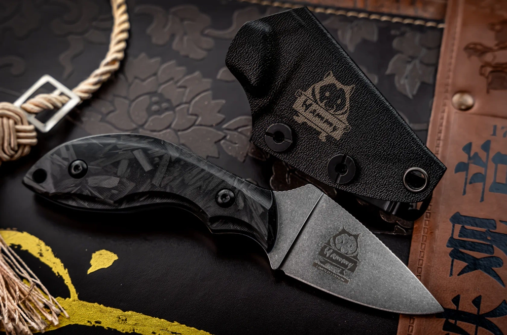 Туристический нож Hammy Elmax StoneWash Carbon
