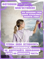 3D Фотообои утренний лес в тумане и небо