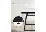 Керамический стол Woodville Джек 140(200)х80 белый мрамор alpin white, черный, ножки черные