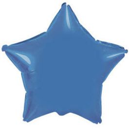 Фольгированный шар Звезда BLUE 18"/45см