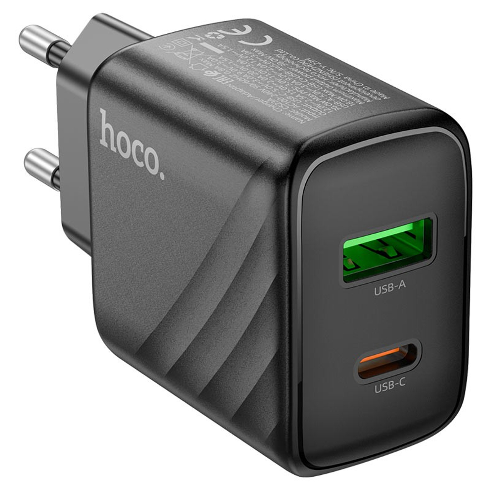 Сетевое зар. устр. Hoco CS23A 1USB/1C 30W черное