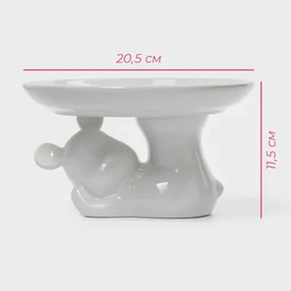 Блюдо для подачи "Мишка Отто" 20,5х20,5х11,5 см 10100632