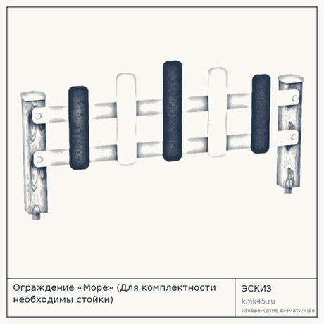 Ограждение «Море» (Для комплектности необходимы стойки)