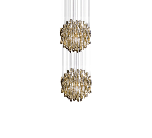 Подвесной дизайнерский светильник  AURA от AXO LIGHT/2 D 45 cm (коричневый)
