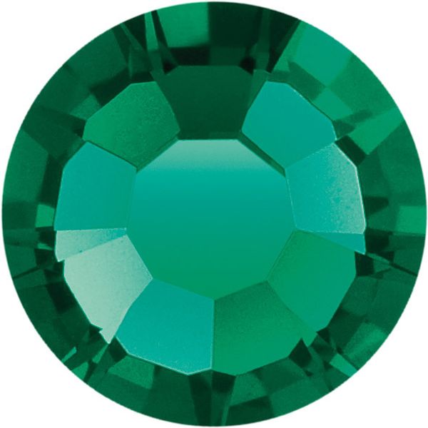 Стразы клеевые стекло 4.7 мм, 144 шт, SS20 изумруд (emerald 50730), Preciosa 438-11-615 i