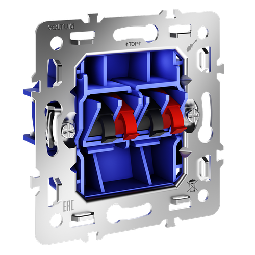 Механизм розетки акустической 4-местной,  Voltum S70 VLS0603M