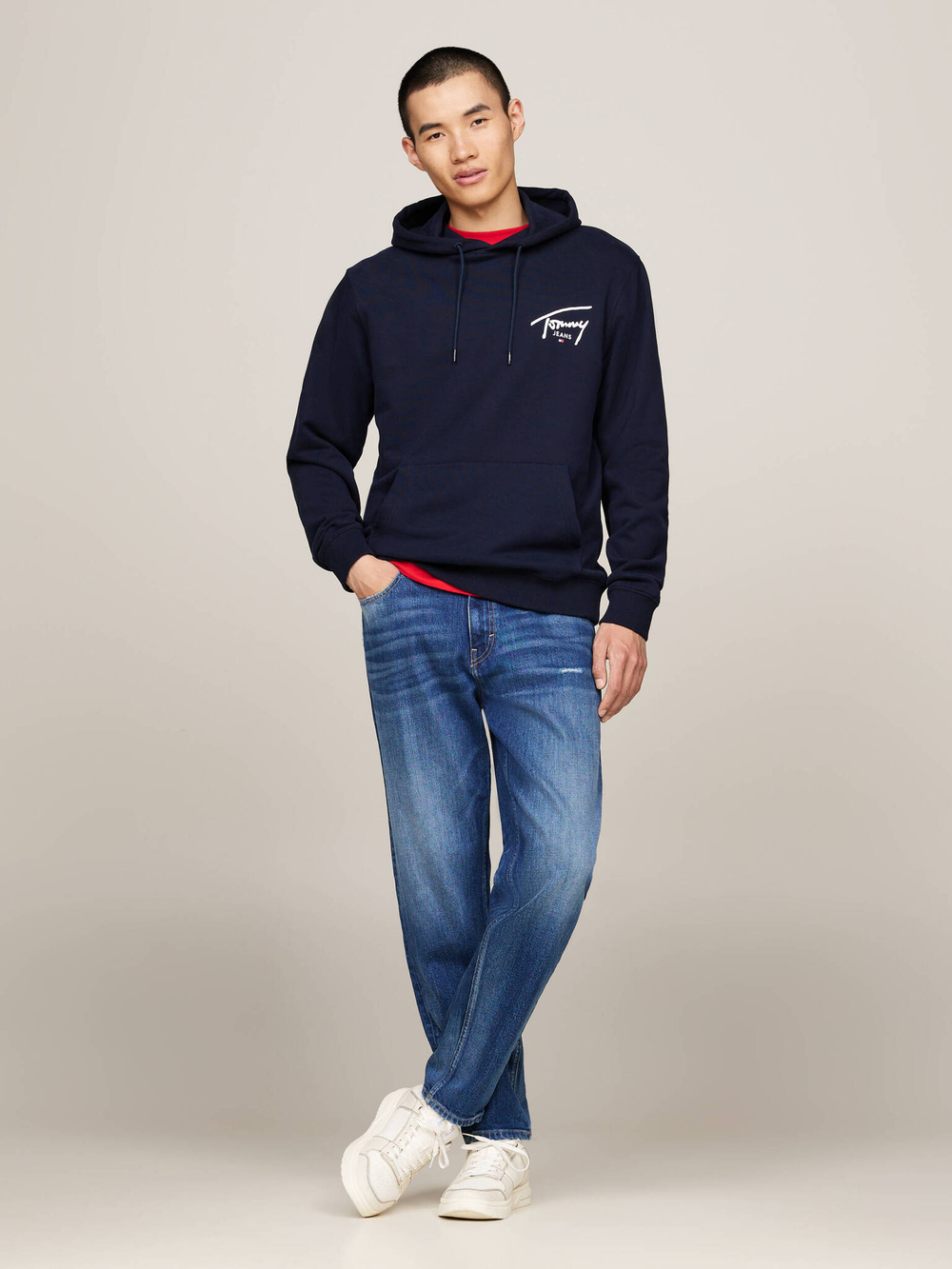 Худи Tommy Jeans - темно-синий(DM0DM19229)