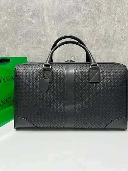 Дорожная сумка Bottega Veneta Intrecciato Medium черный