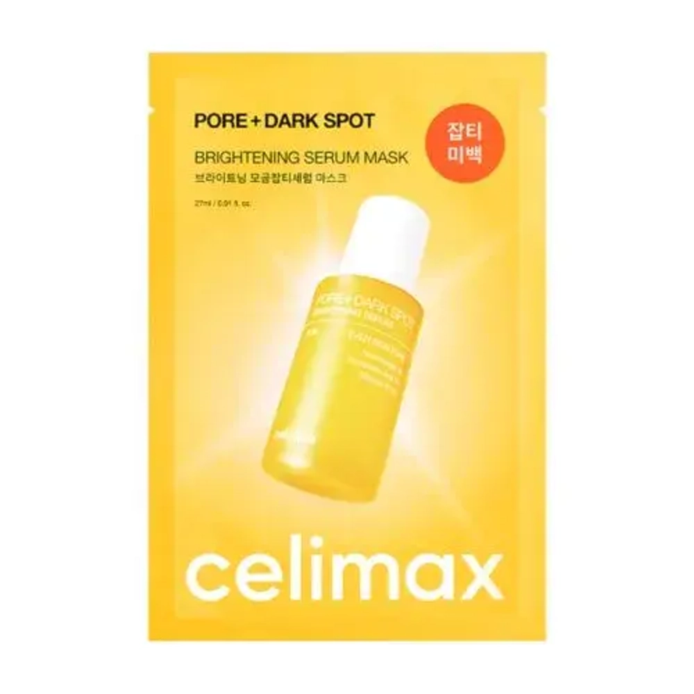 Тканевая маска для выравнивания тона и рельефа кожи CELIMAX Pore+Dark Spot Brightening Serum Mask