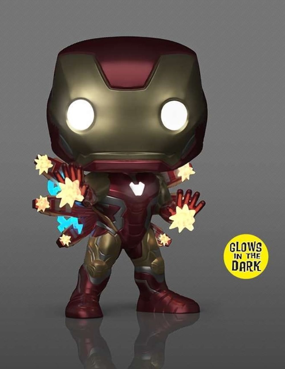 Фигурка Funko POP! Bobble Marvel Infinity Saga Avengers Endgame Iron Man (светится в темноте) (Exc)