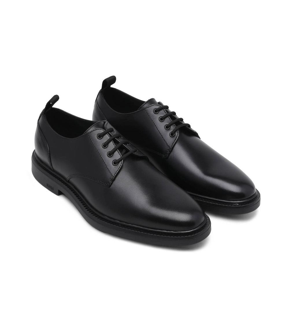 Кожаные дерби larry_derb_eylt BOSS BLACK - черный(50516670)