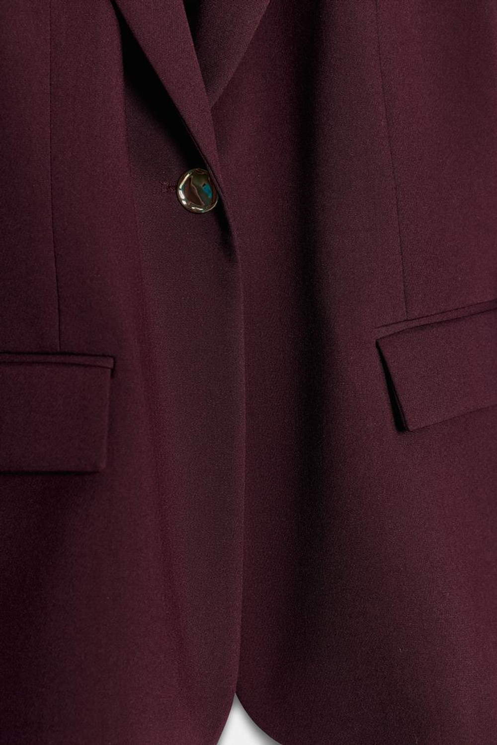 ZARA БЛЕЙЗЕР С ЗОЛОТИСТЫМИ ПУГОВИЦАМИ, БУРГУНДИ