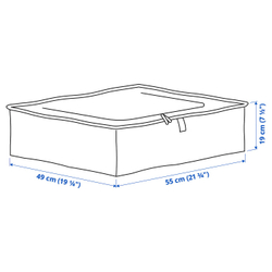 IKEA PÄRKLA  (ИКЕА ПЭРКЛА)  -  Контейнер для одежды/постельного белья 55х49х19 см