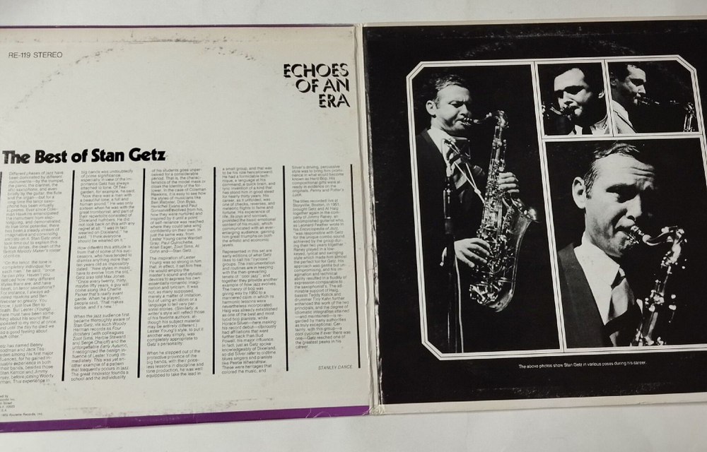 Винтажная виниловая пластинка LP The Best Of Stan Getz (USA 1972)