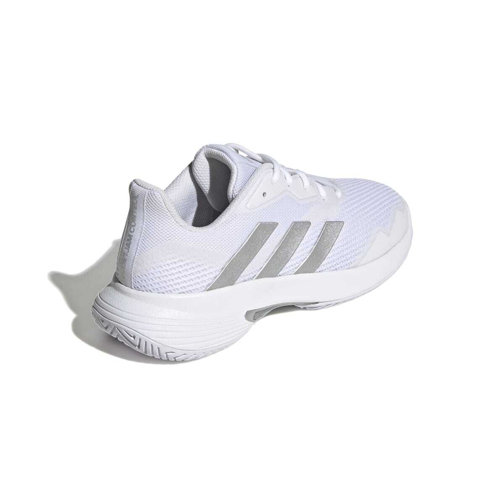 Женские Кроссовки теннисные Adidas CourtJam Control - cloud white/silver metallic/cloud white