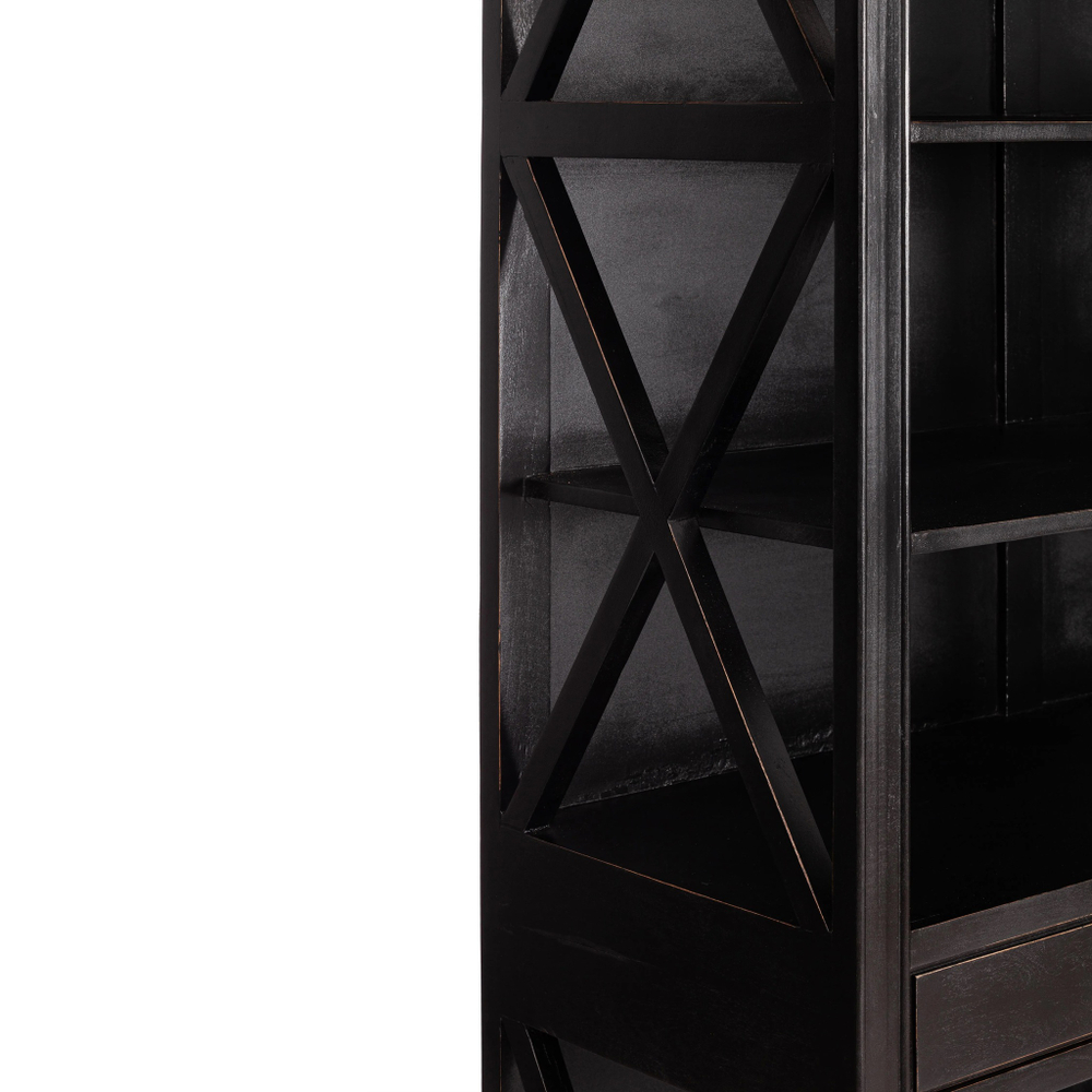 Библиотека Secret de Maison BLACK LABEL (mod. DA-2379) дерево манго/мдф, 130х47х220 см, черный