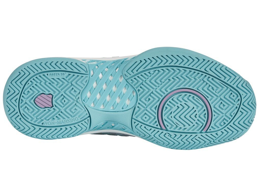 Женские Кроссовки теннисные K-Swiss Hypercourt Express 2 - brilliant white/angel blue/sheer lilac