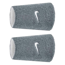 Теннисные напульсники Nike Swoosh Double Wide Reversible 2P - grey/white