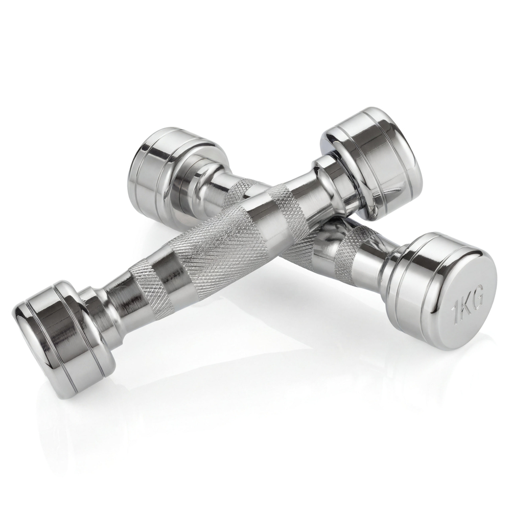 Гантель хром 1 кг (2 штуки) VictoryFit VF-CR010-2