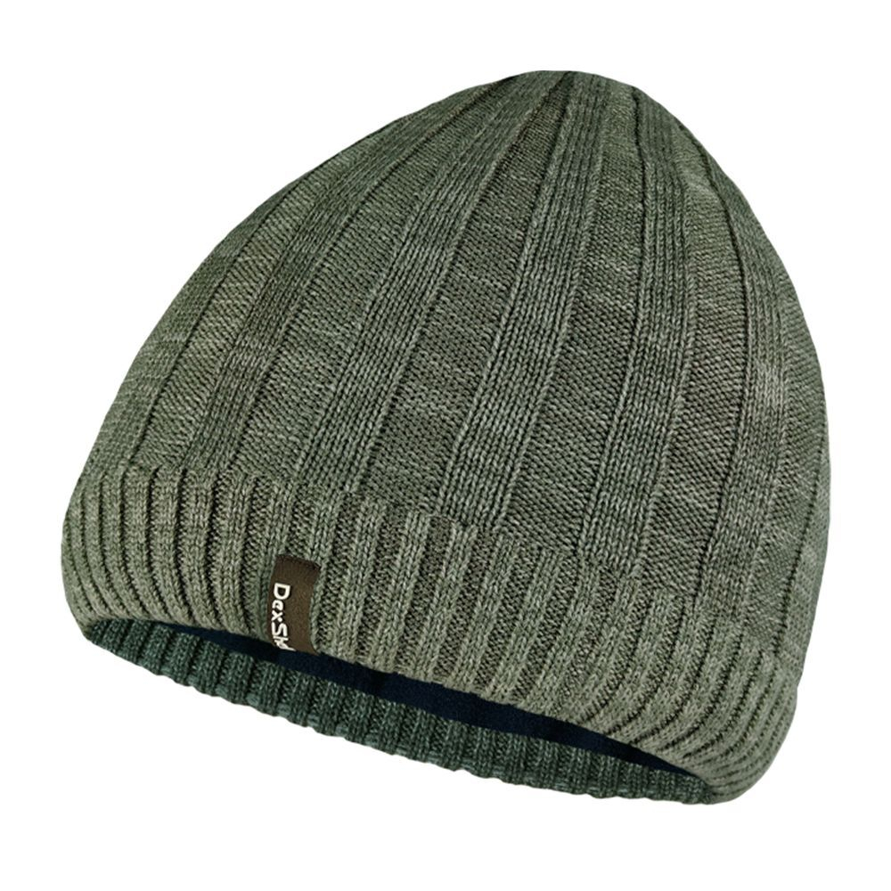 Шапка для рыбалки водонепроницаемая Dexshell Heathered Rib Knit Beanie серый