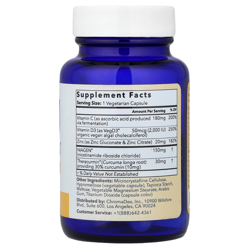 Tru Niagen, Immune, для ежедневной защиты, 30 вегетарианских капсул