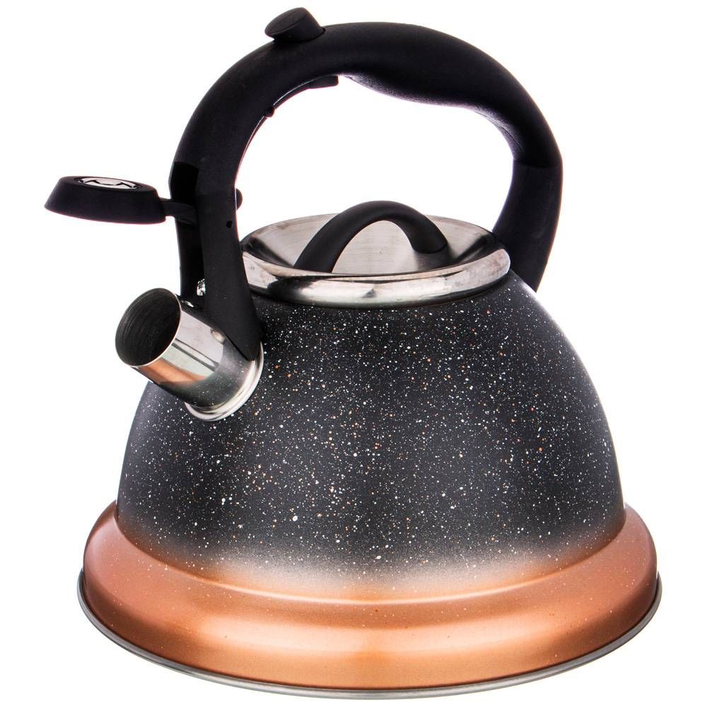 ЧАЙНИК AGNESS СО СВИСТКОМ, СЕРИЯ MERCURY, 3Л C ИНДУКЦИОН. КАПСУЛЬНЫМ ДНОМ