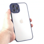Чехол для iPhone 12 Pro Max, прозрачный, матовый, 0,5 мм, 012507 Черный