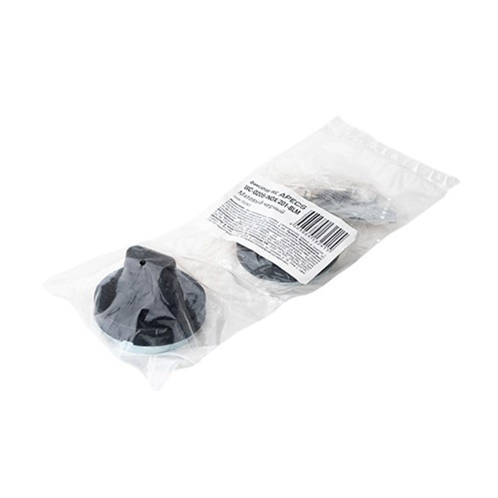 Фиксатор с индикатором занятости APECS WC-0206-INOX/201-BLM черный матовый