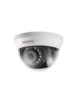 HiWatch DS-T591(C) (2.8 mm) 5Мп внутренняя купольная HD-TVI камера с ИК-подсветкой до 20м