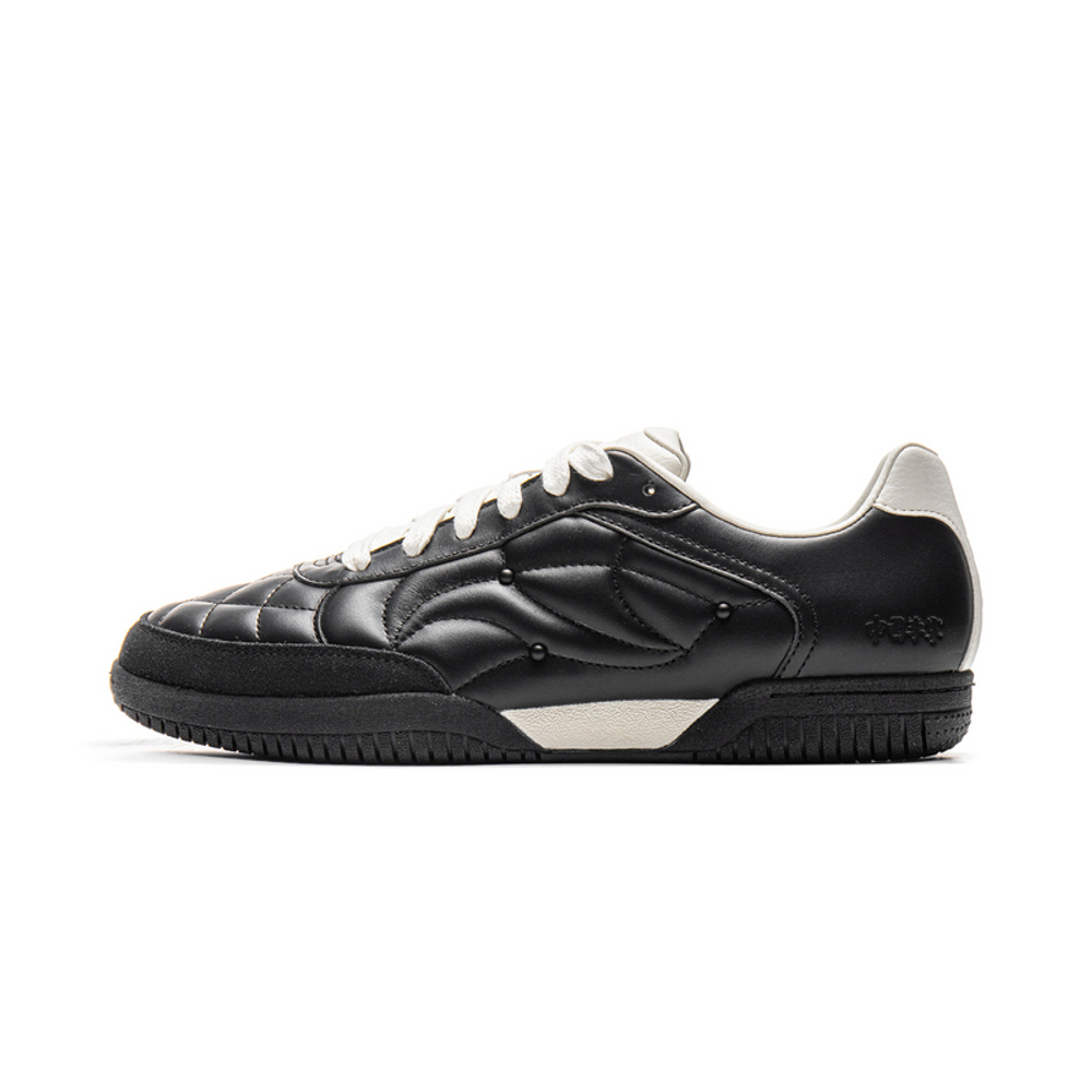 Li Ning Cushioning Slip Resistant Abrasion Resistant Low top Casual Shoes Unisex Black