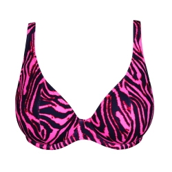 PRIMADONNA SWIM MALABO Топ с глубоким V-образным вырезом и поролоновой вставкой, ярко-розовый