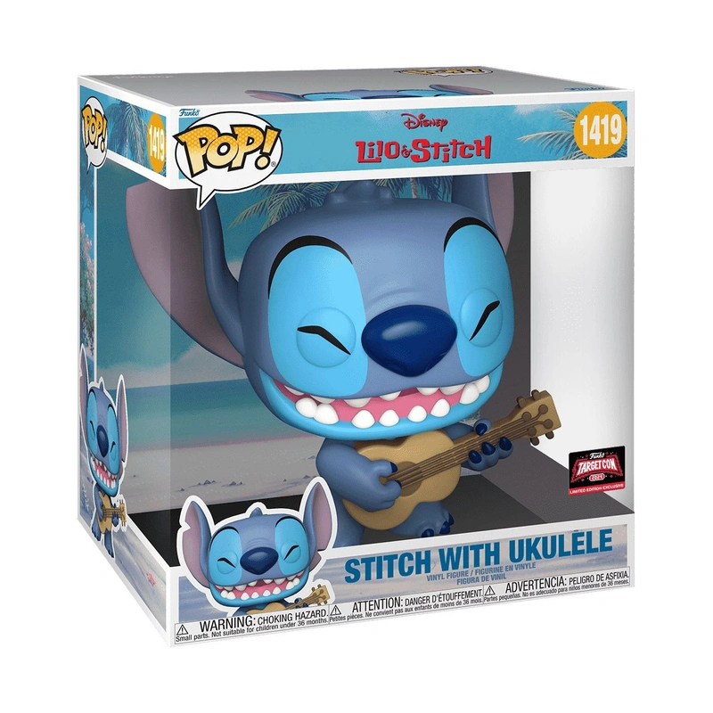 Funko POP! Disney Lilo & Stitch Stitch w/Ukelele (Exc) (1419) (10-inch)