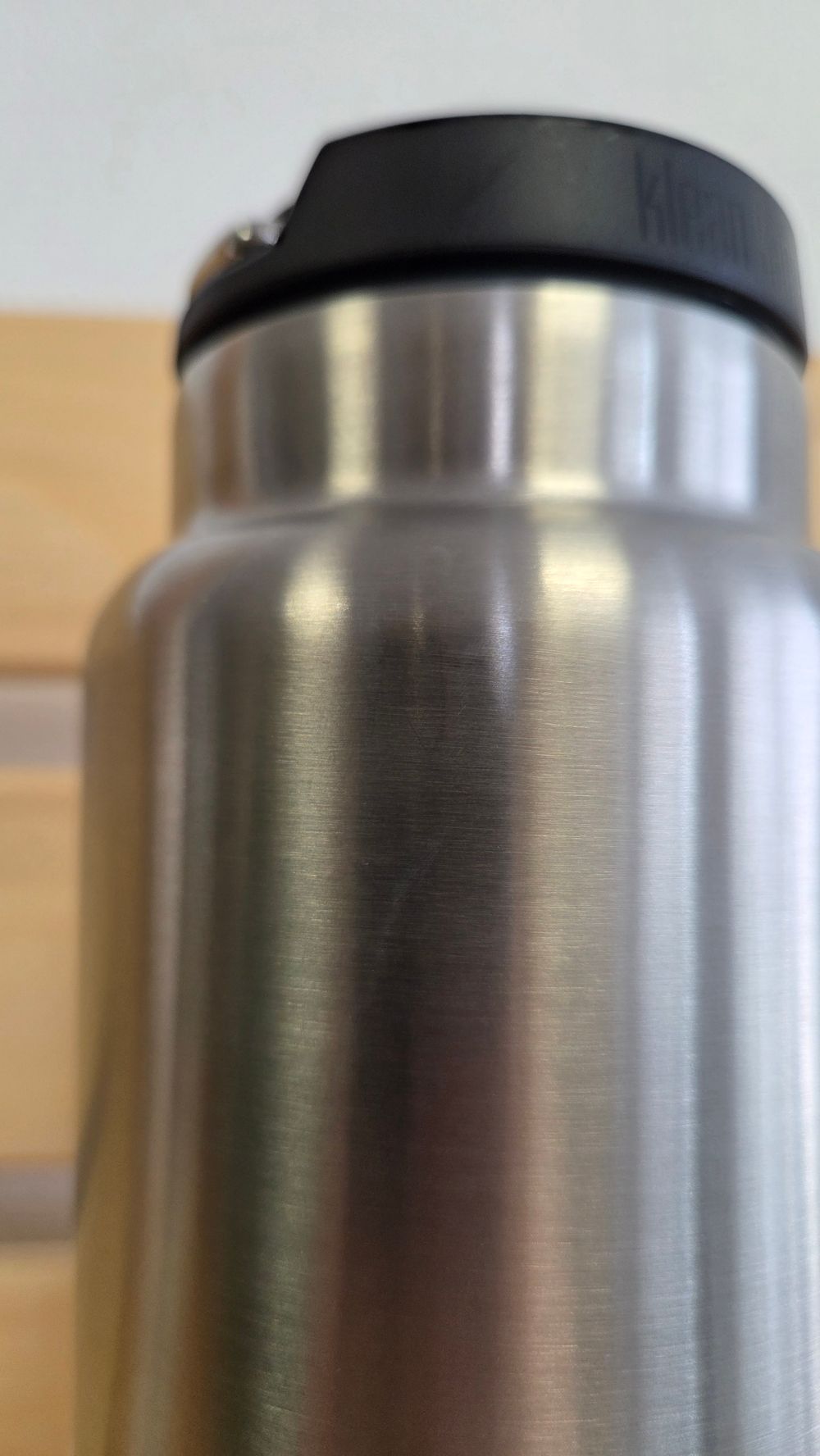 Термобутылка Klean Kanteen TKWide Loop Cap 32oz (946 мл) Brushed Stainless (потертости)