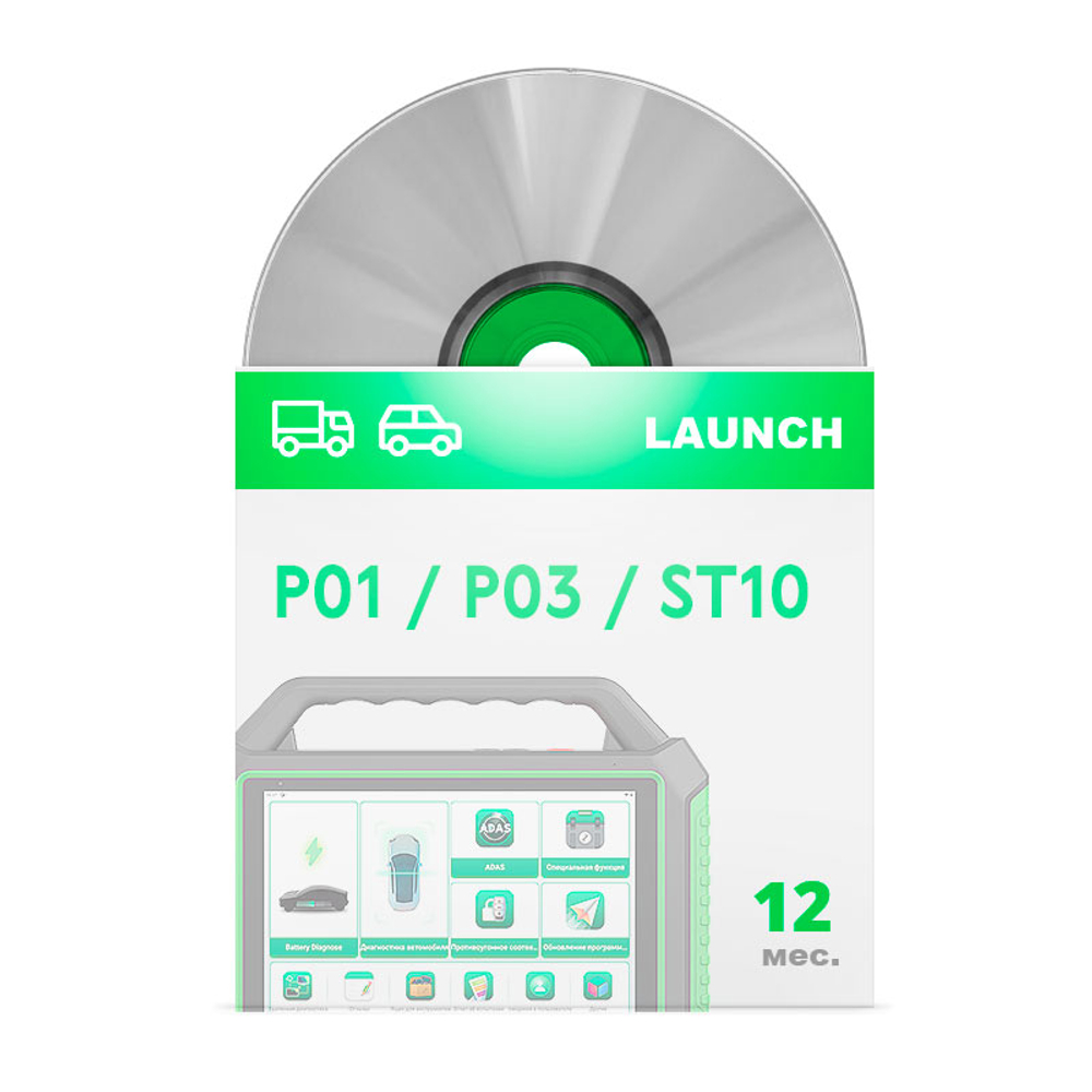 1 год подписки для легковых и коммерческих автомобилей (P01/P03/ST10)