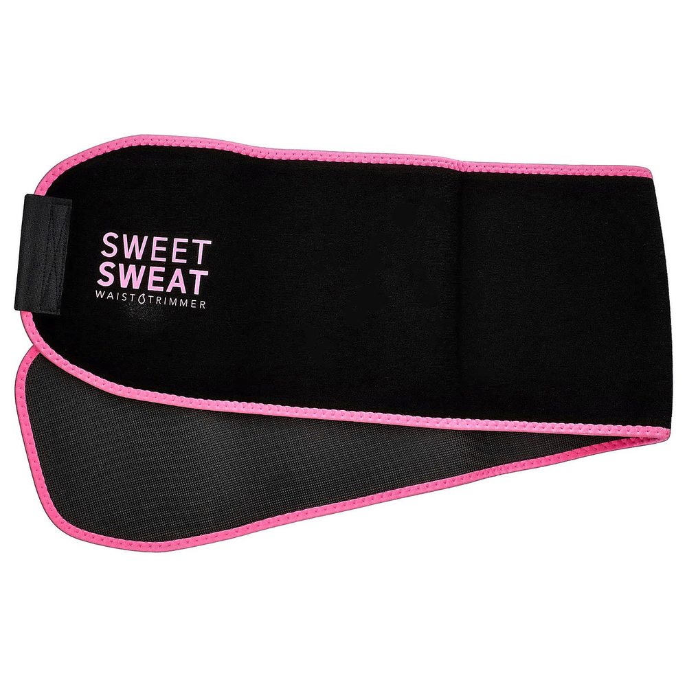 Sports Research, Sweet Sweat, пояс для похудения, средний, черного и розового цвета, 1 шт.