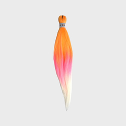 Канекалон M16 Easy Braid (искусственные волосы) 3 цветный yellow/pink/white