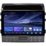 Магнитола для Toyota Land Cruiser 200 2007-2015 (рамка 10, климат на ШГУ) - Kuberg QLed+2K, Android 14, TS105, Быстрейшая, CarPlay, SIM-слот