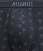 Мужские трусы шорты Atlantic, набор из 3 шт., хлопок, темно-синие + холодный индиго + графитовые, 3MH-240