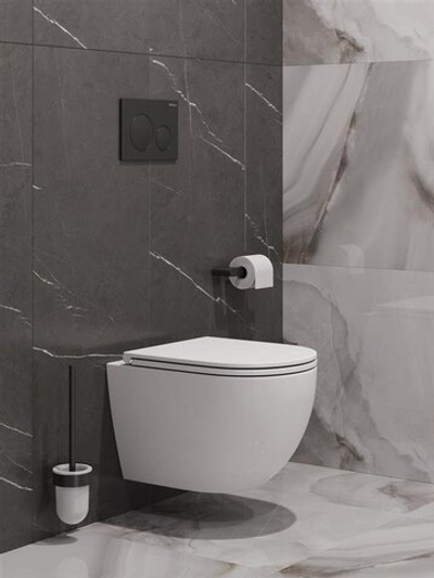 Унитаз подвесной безободковый с сиденьем микролифт BelBagno COMPATTO BB003CH-TOR/SC