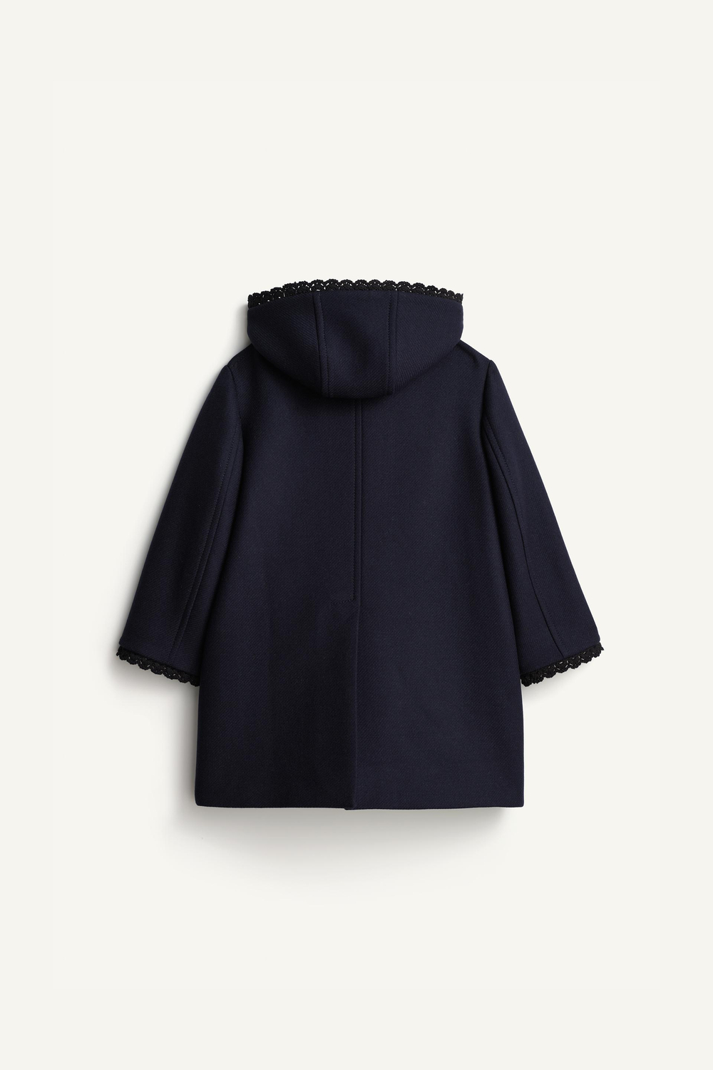 ZARA ПАЛЬТО С КАПЮШОНОМ - LIMITED EDITION, ТЕМНО-СИНИЙ