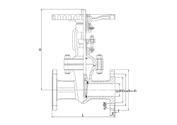 Задвижка стальная TAFLINE DN50 TL441 Ру25 фл/фл со штурвалом 350C