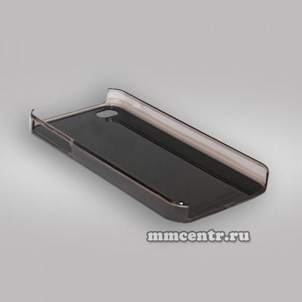 Чехол 2D для iPhone 4 пластиковый прозрачный